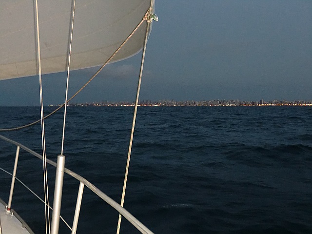 Vor der Einfahrt in die Baia de Todos os Santos, Salvador de Bahia