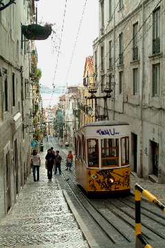 Elevador da Bica in Lissabon