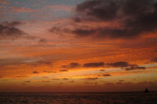 10.05. Sonnenuntergang vor Faja