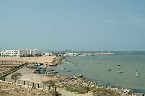 18.04. Blick von der Burg zum Hafen