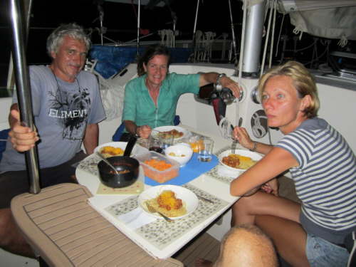 19.1.Abendessen auf der 