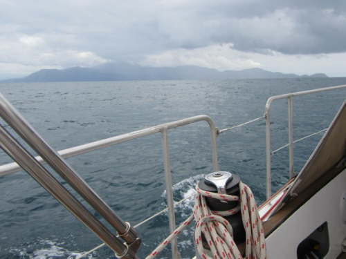 23.9.Kein Wind, daf�r dicke Regenwolken