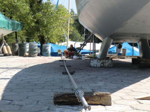 28.02.Nehmen erste Rollanlage runter