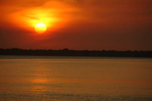 31.10.Die Sonne geht unter - wundersch�n!