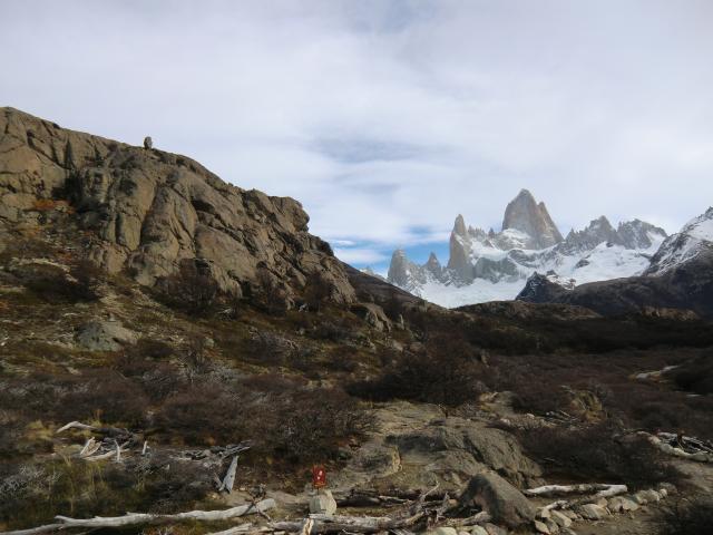 in der Ferne winkt das Ziel - der Monte Fitz Roy