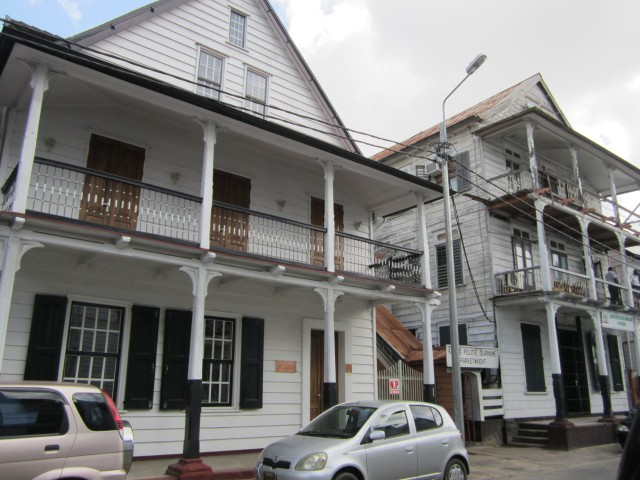 Schn restaurierte Huser in Paramaribos Altstadt